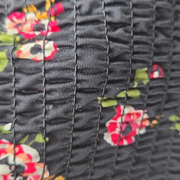 Ruched Roses Corset-style Bandeau Bikini Top Medium - Picture 8 of 8